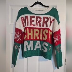 Ugly Christmas Sweater - Green, Red, White